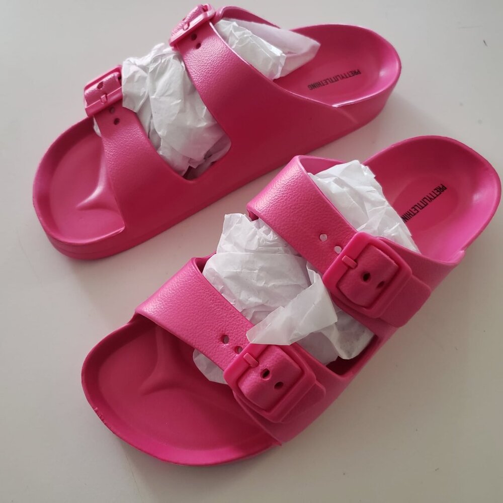 NWT - Pretty Little Thing Pink Slides - Picture 2 of 6